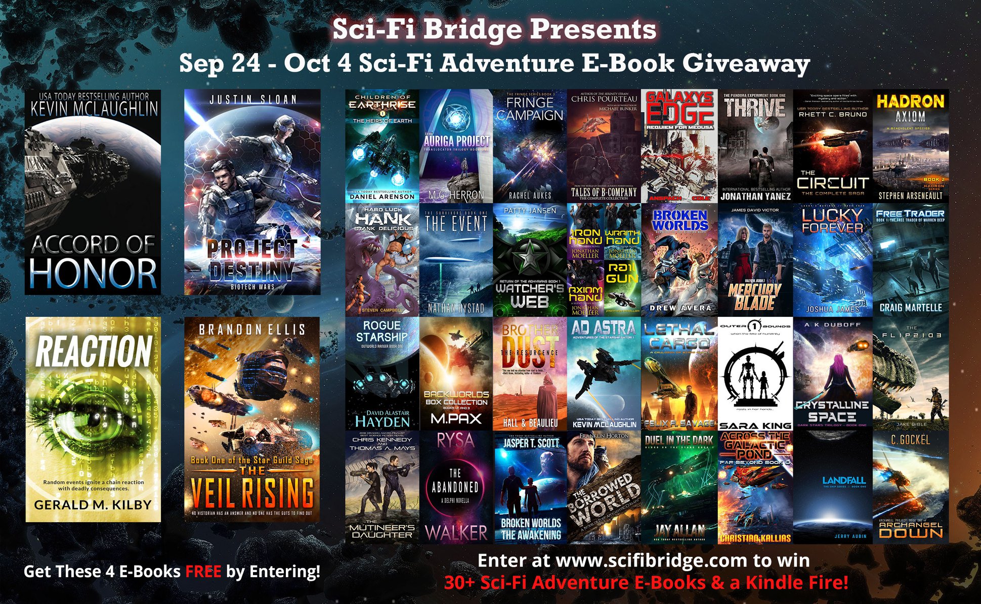 Sci-Fi Bridge Presents Sept 24 - Oct 4 Sci-Fi Adventure E-Book Giveaway